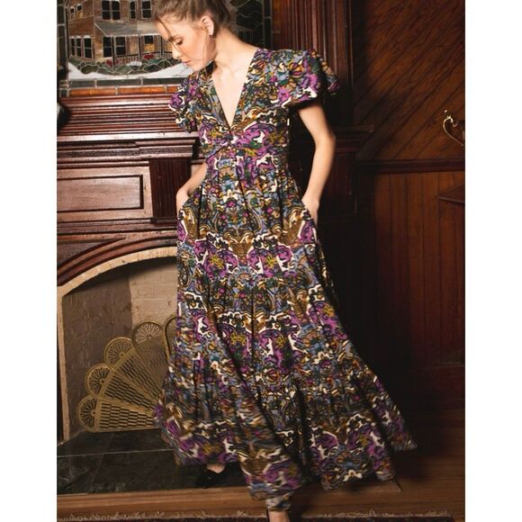Cleobella Dresses & Skirts - Cleobella NWT evita mosaic ikat maxi dress medium